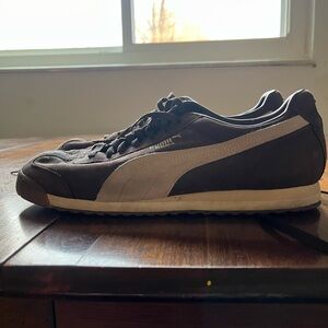 Puma Men's Brown and Cream Sneakers